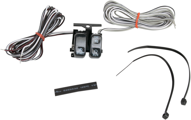 DRAG SPECIALTIES Switch Kit - Start/Stop - Harley-Davidson 1996-2013 - Black H18-0333B-S - PartsOutlet.com.au