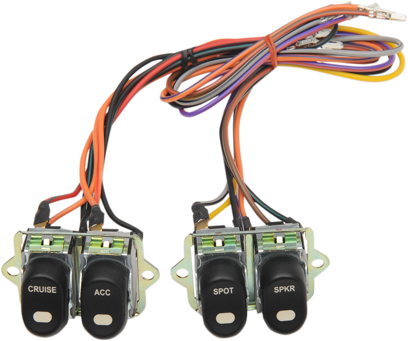 DRAG SPECIALTIES Rocker Switch Assembly - '96-'13 FLT H18-0552 - PartsOutlet.com.au