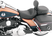 MUSTANG Solo Chrome Studded Seat - Driver's Backrest - Harley-Davidson FL 2008+ 79602 - PartsOutlet.com.au