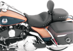 MUSTANG Solo Chrome Studded Seat - Driver's Backrest - Harley-Davidson FL 2008+ 79602 - PartsOutlet.com.au