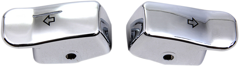 DRAG SPECIALTIES Turn Signal Switch Extension Caps - '11-'22 - Chrome 77447C - PartsOutlet.com.au