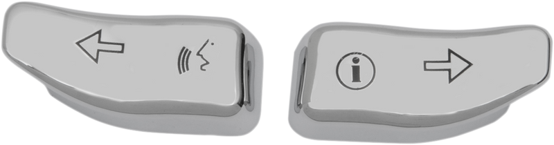 DRAG SPECIALTIES Turn Signal Switch Extension Caps - '14-'23 - Chrome 77680C - PartsOutlet.com.au