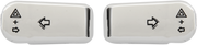 DRAG SPECIALTIES Turn Signal Switch Extension Caps - '96+ - Chrome 77448C - PartsOutlet.com.au