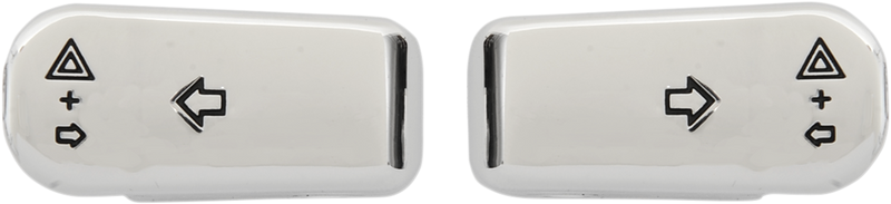 DRAG SPECIALTIES Turn Signal Switch Extension Caps - '96+ - Chrome 77448C - PartsOutlet.com.au