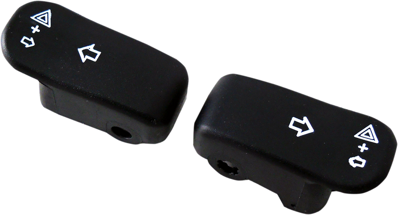 DRAG SPECIALTIES Turn Signal Switch Extension Caps - '96+ - Black 77448 - PartsOutlet.com.au