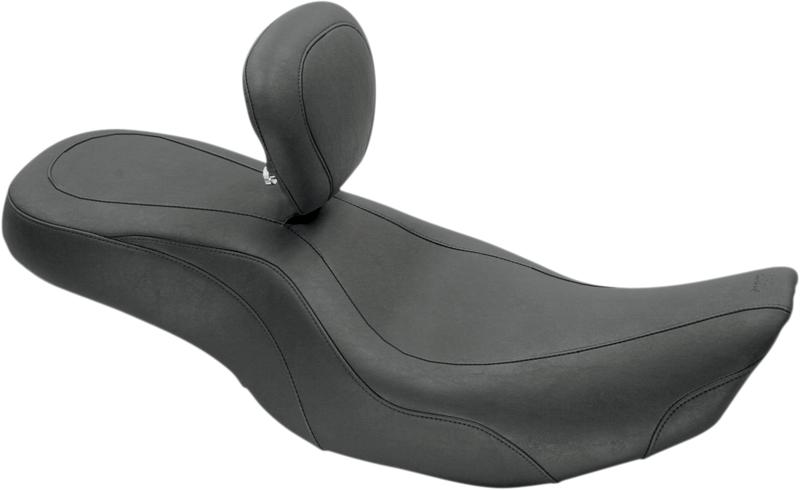 MUSTANG Wide Tripper Seat - Driver Backrest - Harley-Davidson FL 1997-2007 - 79499 - PartsOutlet.com.au