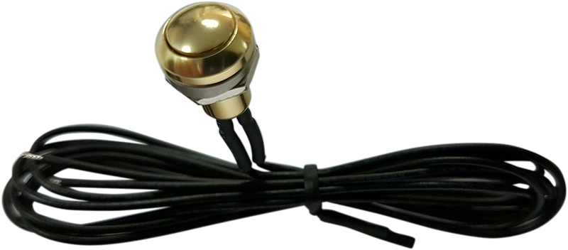 DRAG SPECIALTIES Mini Push-Button Switch - Gold 370339 - PartsOutlet.com.au