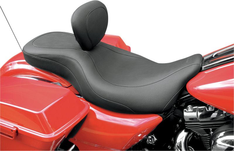 MUSTANG Wide Tripper Seat - Driver Backrest - Harley-Davidson FL 2008+ 79603 - PartsOutlet.com.au