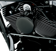DRAG SPECIALTIES Round Horn Cover - Harley-Davidson 1986-2024 - Black 76705 - PartsOutlet.com.au