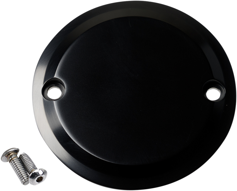 JOKER MACHINE Points Cover - Anodized Black - Harley-Davidson 1970-2022 - 02-98-SB - PartsOutlet.com.au