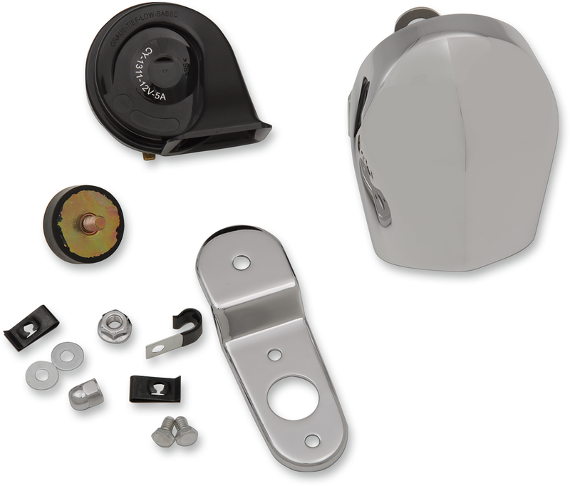 DRAG SPECIALTIES Horn Kit - Harley-Davidson 1991-2024 - Chrome E11-6167 - PartsOutlet.com.au
