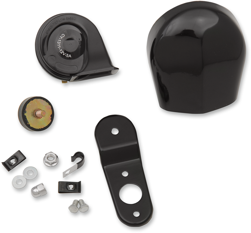 DRAG SPECIALTIES Horn Kit - Harley-Davidson 1991-2024 - Black E11-6167GB - PartsOutlet.com.au