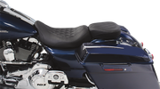 MUSTANG Wide Tripper Rear Seat - Harley-Davidson FL 2008+ - Diamond 76695 - PartsOutlet.com.au