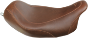 MUSTANG Wide Tripper Solo Seat - Harley-Davidson 2008+ FL - Brown 76720 - PartsOutlet.com.au