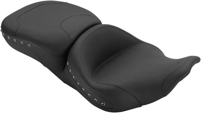 MUSTANG Super Touring Seat - Studded - Harley-Davidson 1997-2007 - RoadKing 76972 - PartsOutlet.com.au