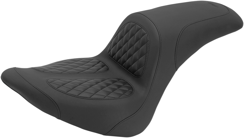MUSTANG Fastback Perewitz Seat - Harley-Davidson Softail 2001-2017 - 76982 - PartsOutlet.com.au
