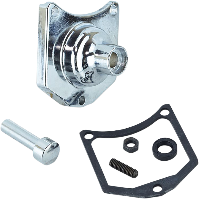 DRAG SPECIALTIES Solenoid End Cover - Starter Button - Chrome 79-4006 - PartsOutlet.com.au