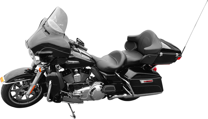 MUSTANG Vintage Summit Seat - With Receptacle - Harley-Davidson FL 2014-2023 - 76860 - PartsOutlet.com.au
