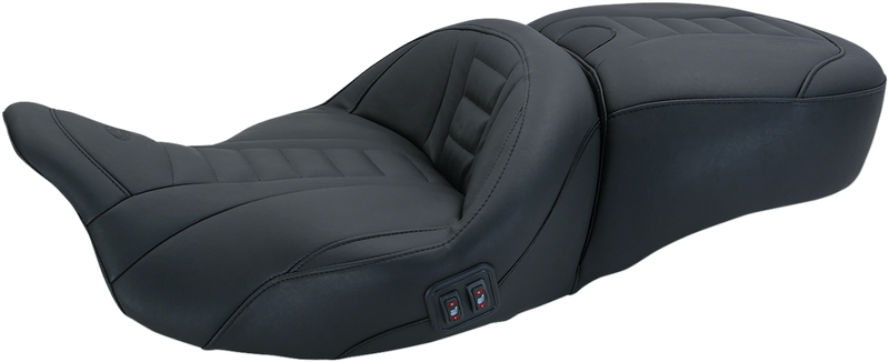 MUSTANG Heated Deluxe Touring Seat - Harley-Davidson FL 2008+ 79007 - PartsOutlet.com.au