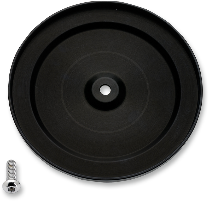 JOKER MACHINE Finned Air Cleaner Cover - Black - Harley-Davidson 1999-2017 - 02-220-1 - PartsOutlet.com.au