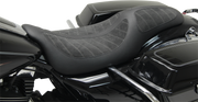 MUSTANG Kodlin Solo Seat - Black - Harley-Davidson FL 2008+ - 76292 - PartsOutlet.com.au