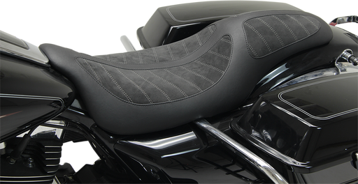 MUSTANG Kodlin Solo Seat - Black - Harley-Davidson FL 2008+ - 76292 - PartsOutlet.com.au