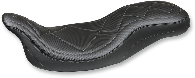 MUSTANG Super Tripper Seat - Carbon - Harley-Davidson FL 2008+ 75202 - PartsOutlet.com.au