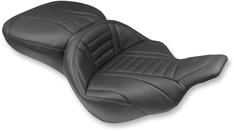MUSTANG Deluxe Super Touring Seat - Harley-Davidson Road Glide / Electra Glide 1997-2007 - 76739 - PartsOutlet.com.au
