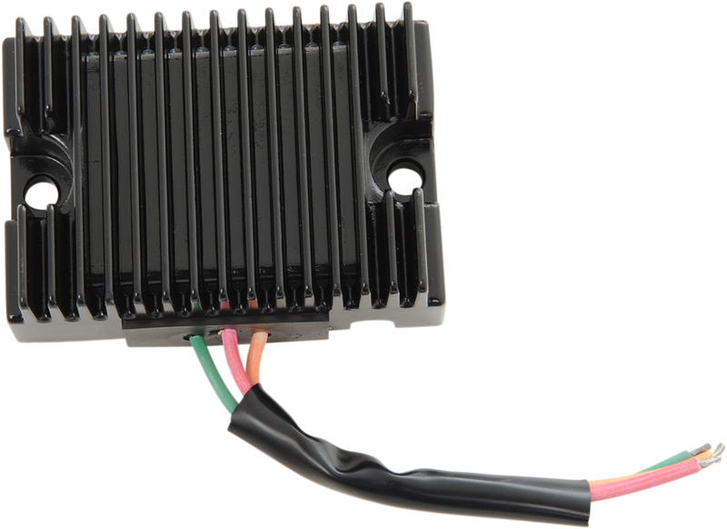 DRAG SPECIALTIES Regulator - 12 Volt - Harley-Davidson 1965-1977 - Black 12VBK - PartsOutlet.com.au