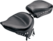 MUSTANG Wide Rear Seat - Studded - Harley-Davidson Softail 1984-1999 - 75509 - PartsOutlet.com.au