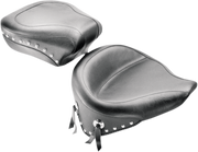 MUSTANG Wide Rear Seat - Studded - Harley-Davidson 2000-2015 - FLST 76180 - PartsOutlet.com.au