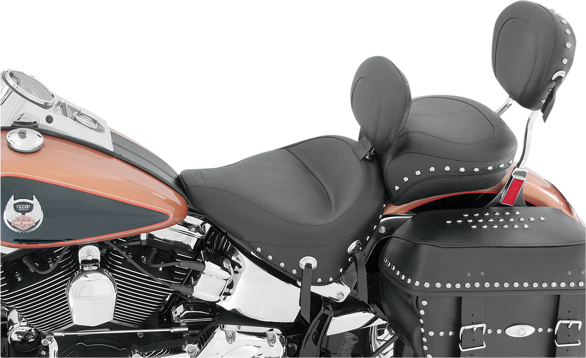 MUSTANG Wide Solo Seat - Driver's Backrest - Harley-Davidson 2000-2015 - FLST 79485 - PartsOutlet.com.au