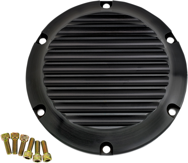 JOKER MACHINE Derby Cover - Black - Finned - '04-'22 XL - 10-690-1 - PartsOutlet.com.au