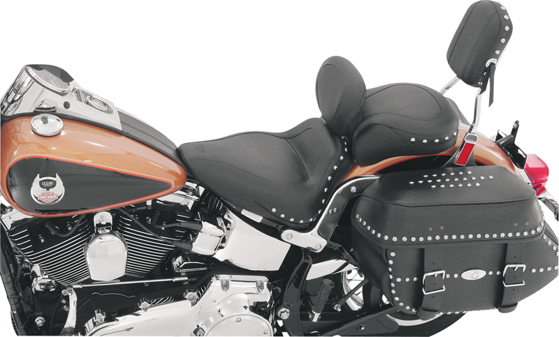 MUSTANG Sport Seat - Studded - Driver's Backrest - Harley-Davidson Softail FLST 2001-2015 - 79489 - PartsOutlet.com.au