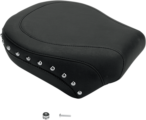 MUSTANG Wide Pillion Seat - Studded - Harley-Davidson Softail 2006-2017 Wide Tyre 76243 - PartsOutlet.com.au