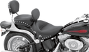 MUSTANG Studded Solo Seat - Driver's Backrest - Harley-Davidson Softail 2006-2017 Wide Tyre- 79532 - PartsOutlet.com.au