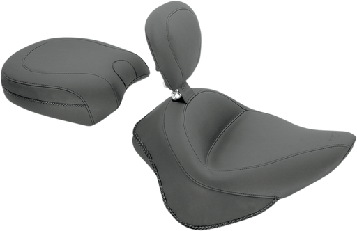 MUSTANG Vintage Touring Solo Seat - Driver's Backrest - Harley-Davidson Softail Slim 2011-2017 - 79742 - PartsOutlet.com.au