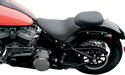 MUSTANG Wide Tripper Solo - Harley-Davidson Slim FLS 2011-2017 - Smooth - Black 76760 - PartsOutlet.com.au