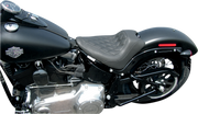 MUSTANG Wide Tripper Solo Seat - Black - Harley-Davidson Slim FLS 2011-2017 - Diamond 76762 - PartsOutlet.com.au