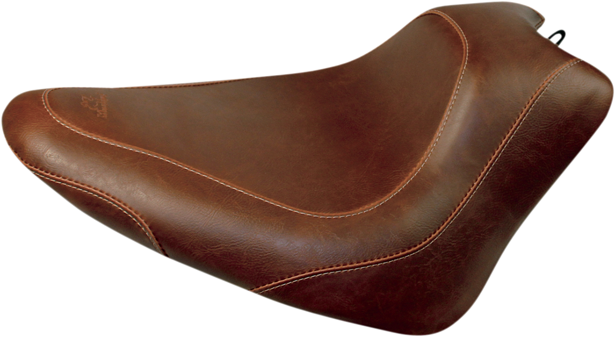 MUSTANG Wide Tripper Solo Seat - Harley-Davidson Softail Slim 2011-2017 - Brown 76764 - PartsOutlet.com.au