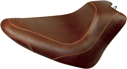 MUSTANG Wide Tripper Solo Seat - Harley-Davidson Softail Slim 2011-2017 - Brown 76764 - PartsOutlet.com.au