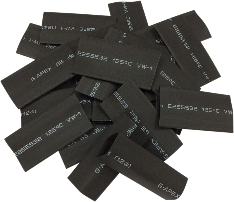 DRAG SPECIALTIES Heat Shrink tube - 25PK - Black E25-0092K4 - PartsOutlet.com.au