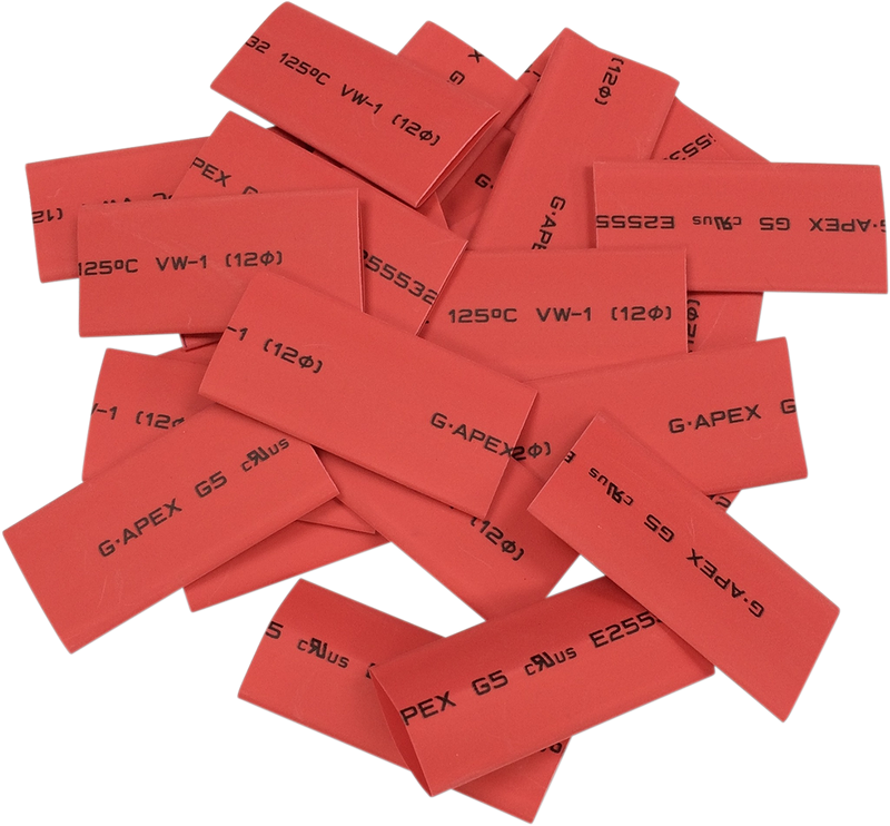 DRAG SPECIALTIES Heat Shrink tube - 25PK - Red E25-0092K5 - PartsOutlet.com.au
