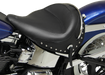 MUSTANG Wide Studded Deluxe Solo Seat - Harley-Davidson 2005-2017 - Softail Heritage 76231 - PartsOutlet.com.au