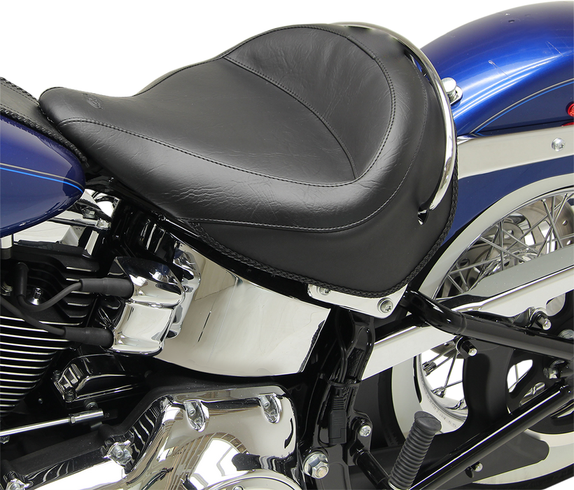 MUSTANG Vintage Wide Vinyl Solo Seat - Harley-Davidson Deluxe 2005-2017 - 76232 - PartsOutlet.com.au