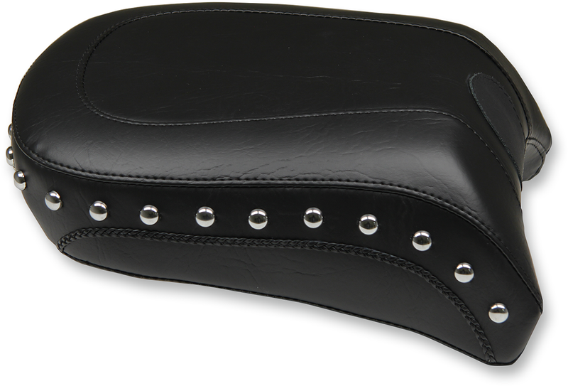 MUSTANG Wide Rear Seat - Studded - Harley-Davidson 2005-2017 - Deluxe 76235 - PartsOutlet.com.au