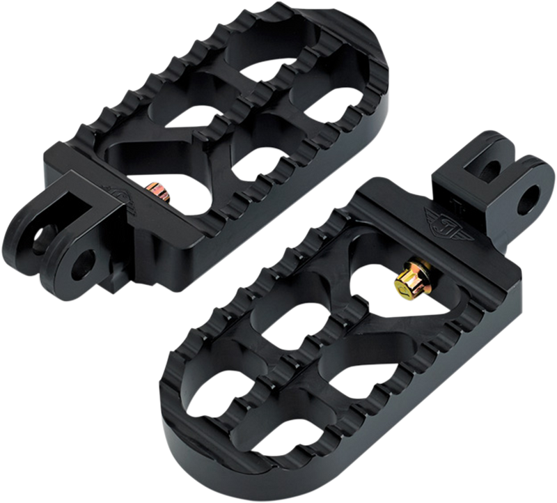 JOKER MACHINE Adjustable Footpeg - Serrated - Long - Black - Triumph 2001-2017 - 08-56-4B - PartsOutlet.com.au