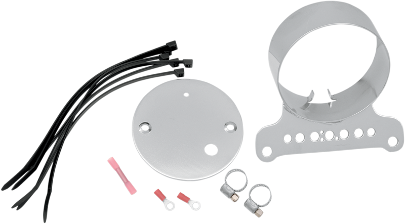DRAG SPECIALTIES Single Gauge Bracket - Sportster 1995-2011 - Chrome T21-6927 - PartsOutlet.com.au