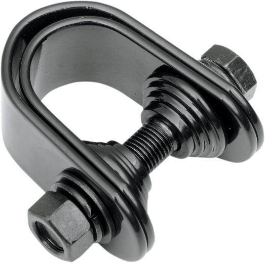 DRAG SPECIALTIES Mini Speedometer/Tachometer Clamp - For 1"/1.25" Tube - Gloss Black - 21-6808A