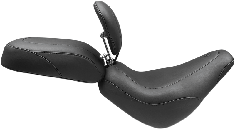 MUSTANG Wide Touring Passenger Seat - Harley-Davidson Street Bob 2018+ FXBB 75163 - PartsOutlet.com.au